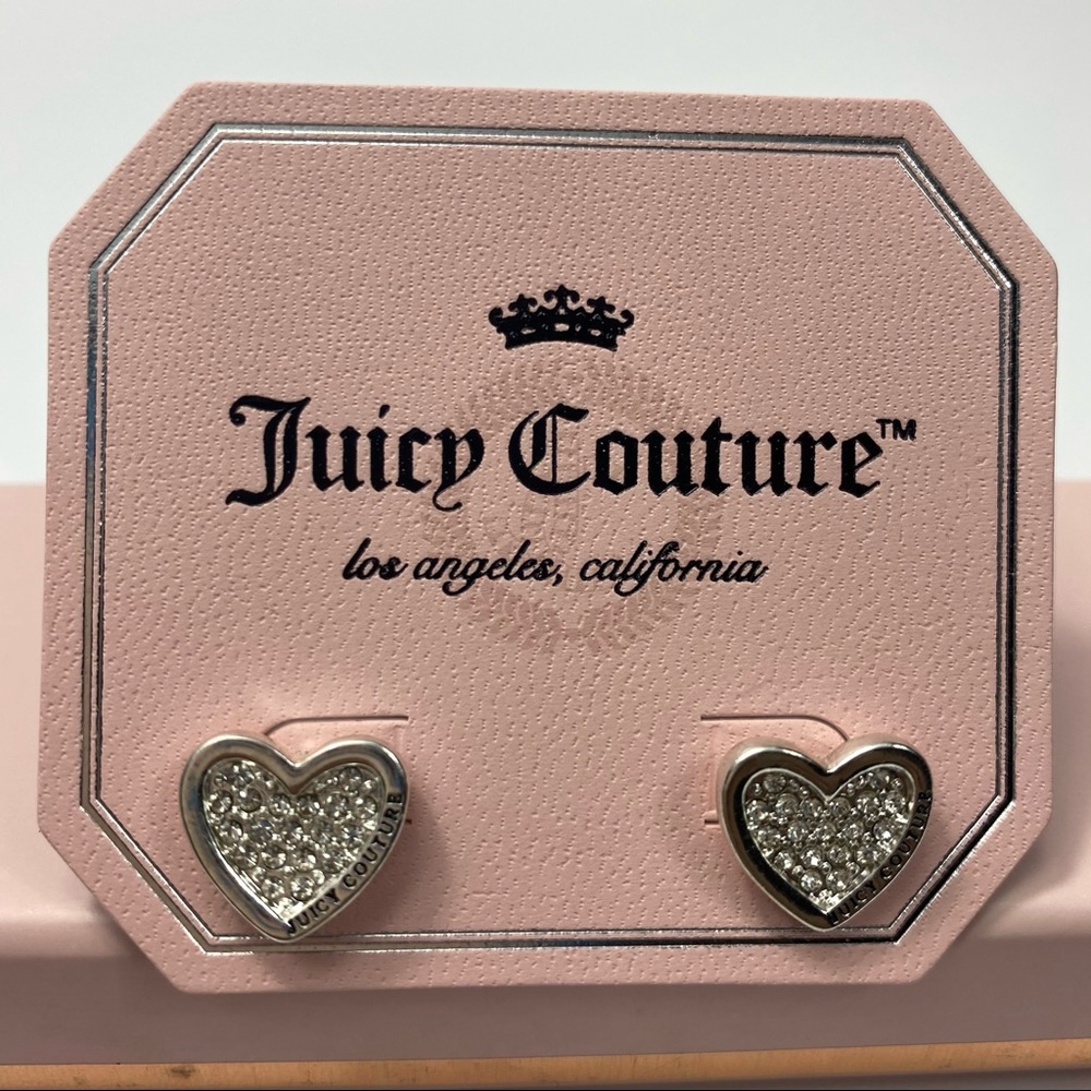 7/ $35 Juicy Couture Heart Earrings Silver